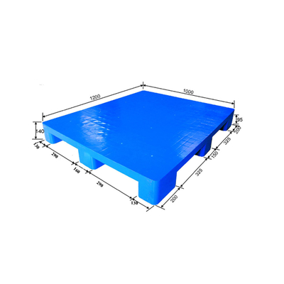 Enige Zij Euro Plastic Pallet 4 van 1200x1000 de Blauwe Douane van de Manieringang