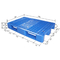 De Oppervlakte van het donkerblauwe HDPE Omkeerbare Plastic Pallets 1200 X 800 Net