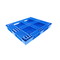 Blauwe pp-HDPE Plastic Pallets Dynamische Lading 1200KG 1200×1000×150mm