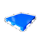 Enige Zij Euro Plastic Pallet 4 van 1200x1000 de Blauwe Douane van de Manieringang
