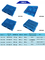 Vier HDPE van Manierpallets Plastic Pallets 1200mm×1000mm×150mm van Rackable