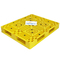 Lichtgewichthdpe Gele Plastic Pallets 120x100x15cm van de Netpallet