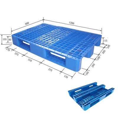 Op zwaar werk berekende Industriële Duurzame Hdpe het Rekken Staal Versterkte Euro Plastic Pallet