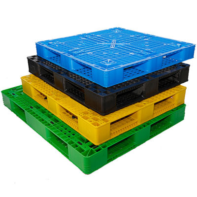 Grote HDPE Vier van de de Kanten Euro Plastic Pallet van de Manieringang Dubbele Stapelbare Omkeerbaar