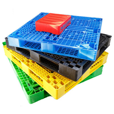 Grote HDPE Vier van de de Kanten Euro Plastic Pallet van de Manieringang Dubbele Stapelbare Omkeerbaar