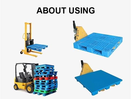 Op zwaar werk berekende Dubbele Kanten Euro Grote HDPE Plastic Pallet Stapelbare Omkeerbaar