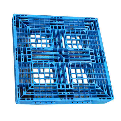 100% maagdelijke Materiële Hygiënische Plastic Pallet 1100*1100mm Op zwaar werk berekend Versterkt Staal