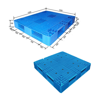 1200 x 1200 mm-HDPE Plastic Pallets Euro Standaardgrootte Op zwaar werk berekend in China