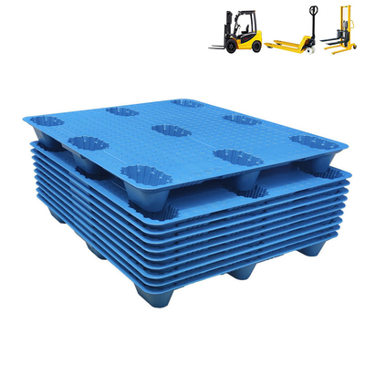 HDPE Enige Zij 9 voeten die de Plastic Pallets van het Pakhuisvervoer stapelen